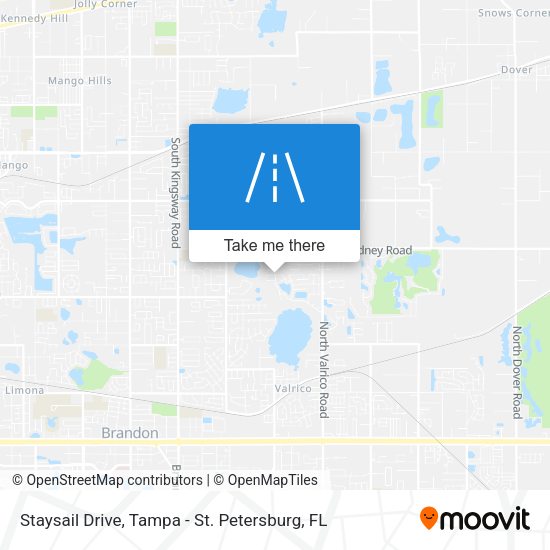 Staysail Drive map