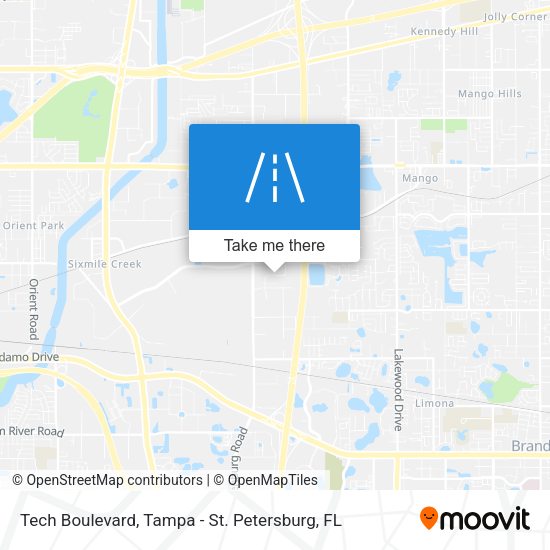 Tech Boulevard map