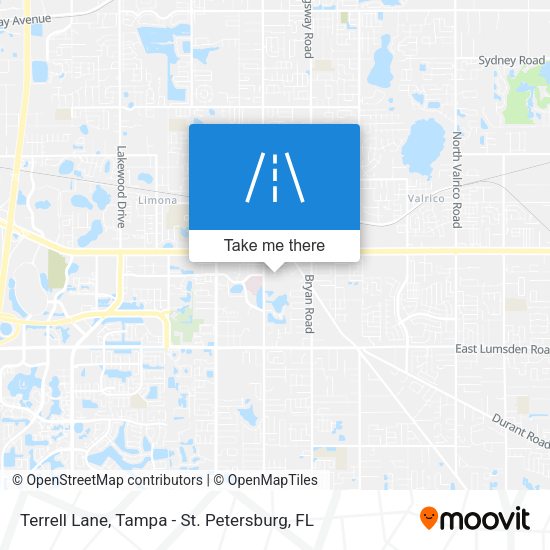 Terrell Lane map
