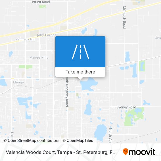 Valencia Woods Court map