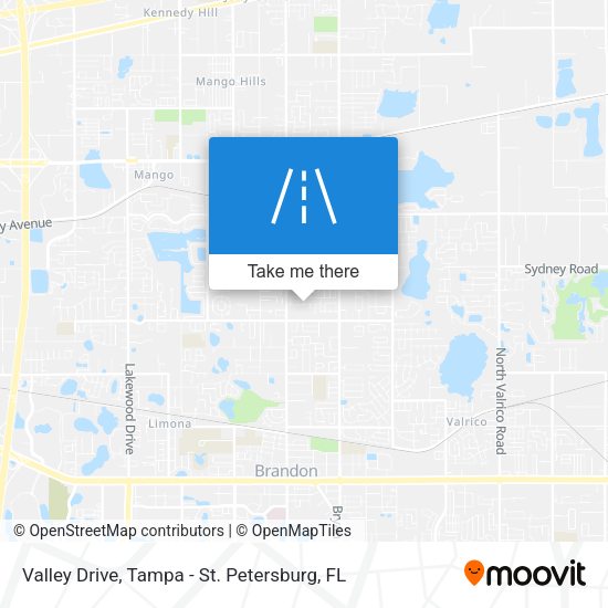 Valley Drive map