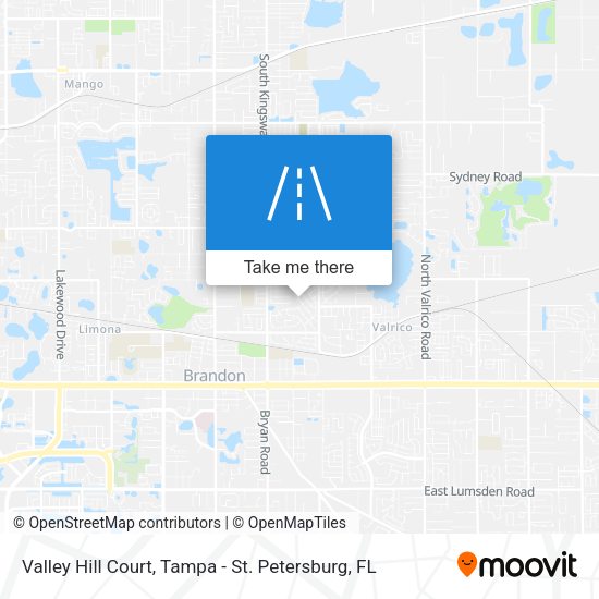 Valley Hill Court map