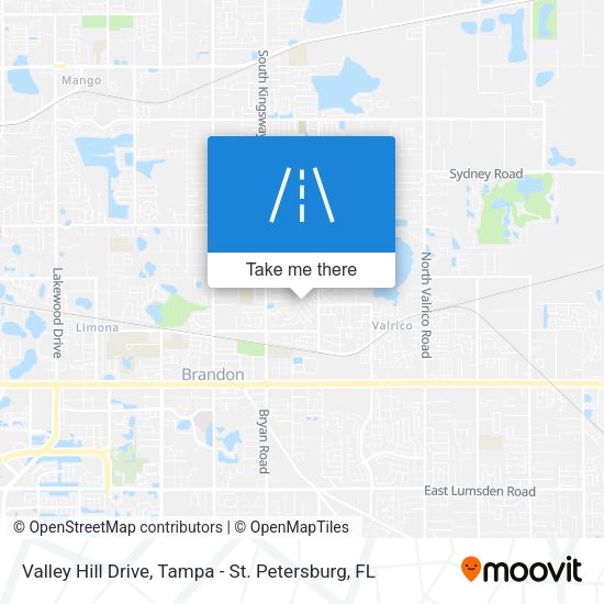 Mapa de Valley Hill Drive