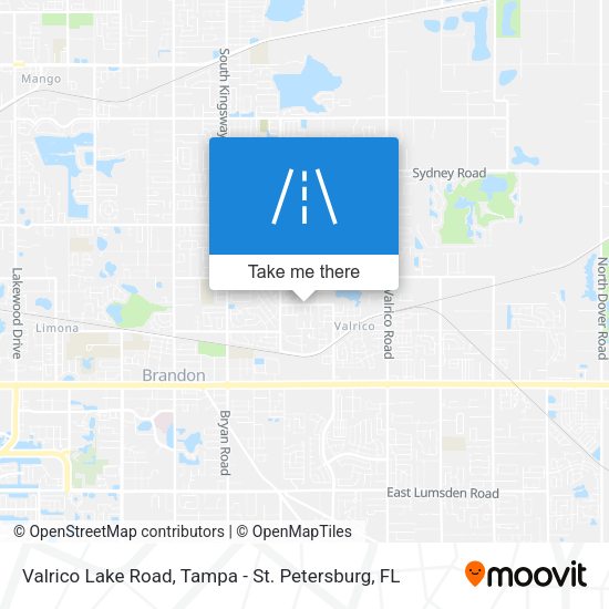 Mapa de Valrico Lake Road