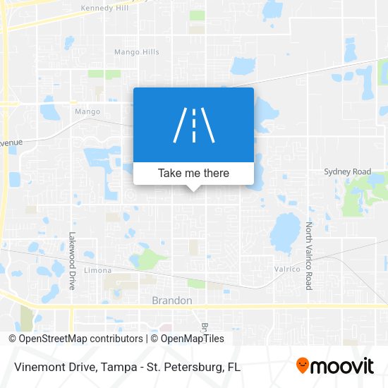 Vinemont Drive map