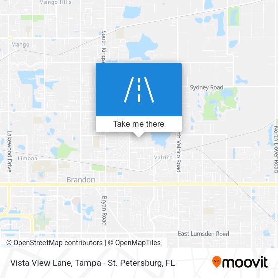 Vista View Lane map