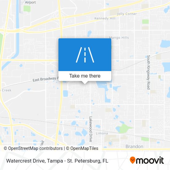 Watercrest Drive map