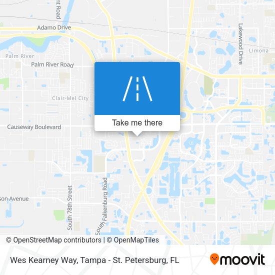 Mapa de Wes Kearney Way
