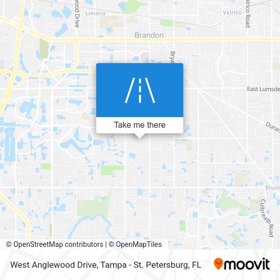 West Anglewood Drive map