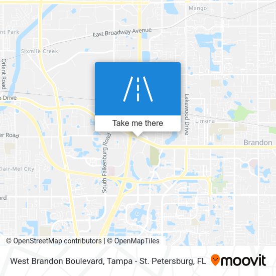 Mapa de West Brandon Boulevard