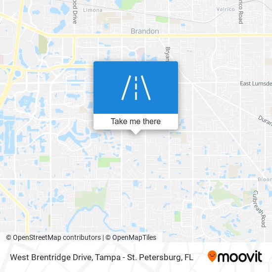 West Brentridge Drive map