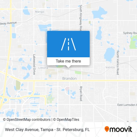 Mapa de West Clay Avenue