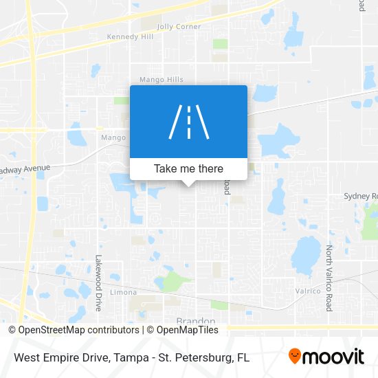 West Empire Drive map