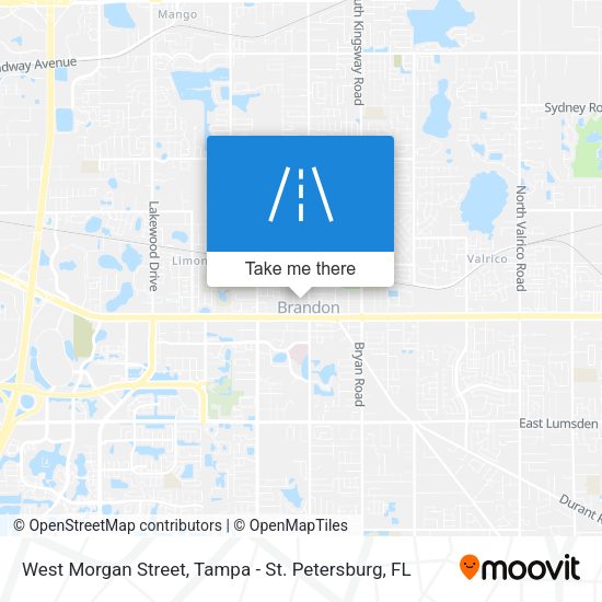 West Morgan Street map