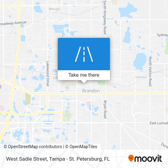 Mapa de West Sadie Street