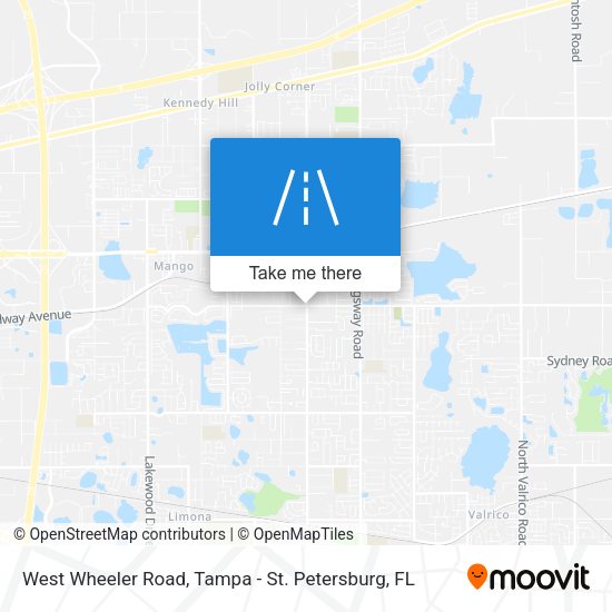 West Wheeler Road map