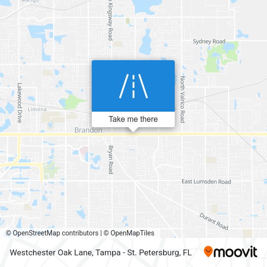 Westchester Oak Lane map