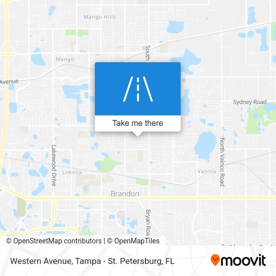 Mapa de Western Avenue