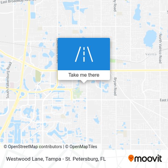 Westwood Lane map