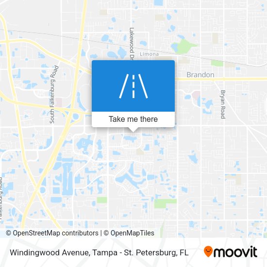 Windingwood Avenue map