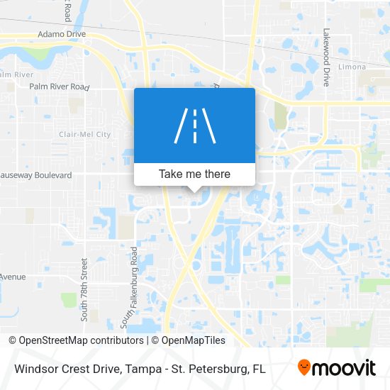 Windsor Crest Drive map