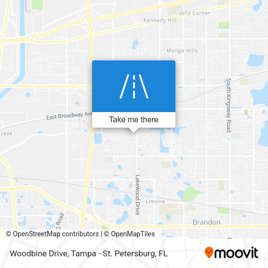 Woodbine Drive map