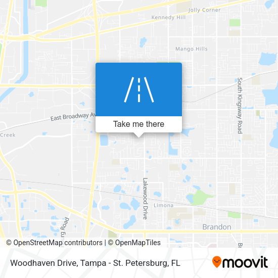 Woodhaven Drive map