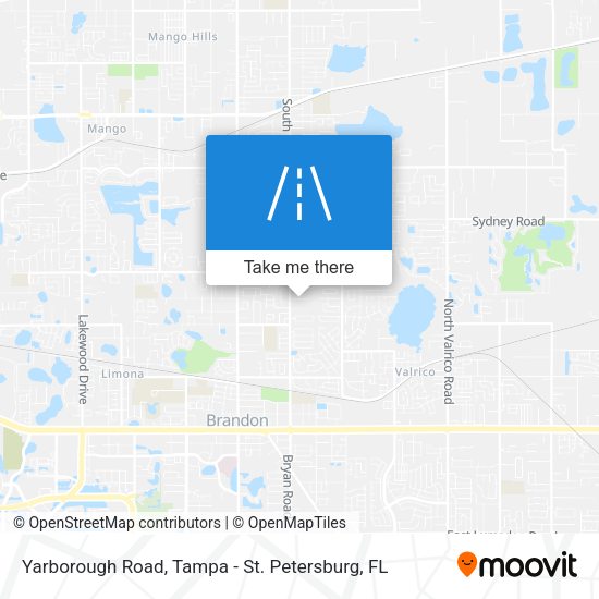 Yarborough Road map