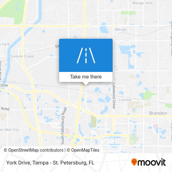 York Drive map