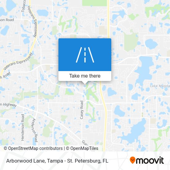 Arborwood Lane map