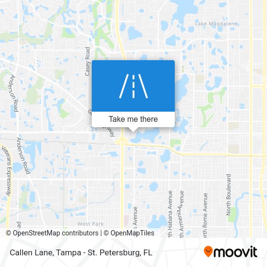 Callen Lane map