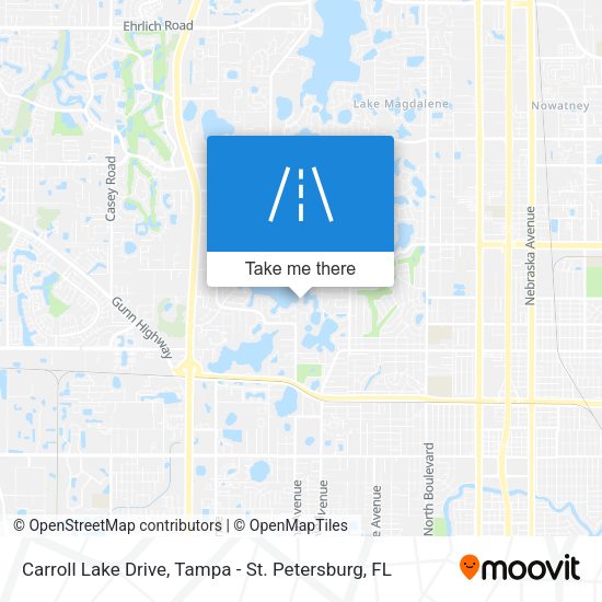 Carroll Lake Drive map