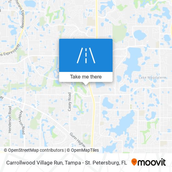 Carrollwood Village Run map