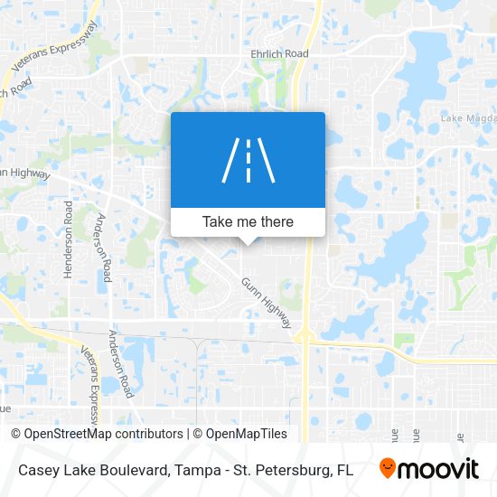 Casey Lake Boulevard map