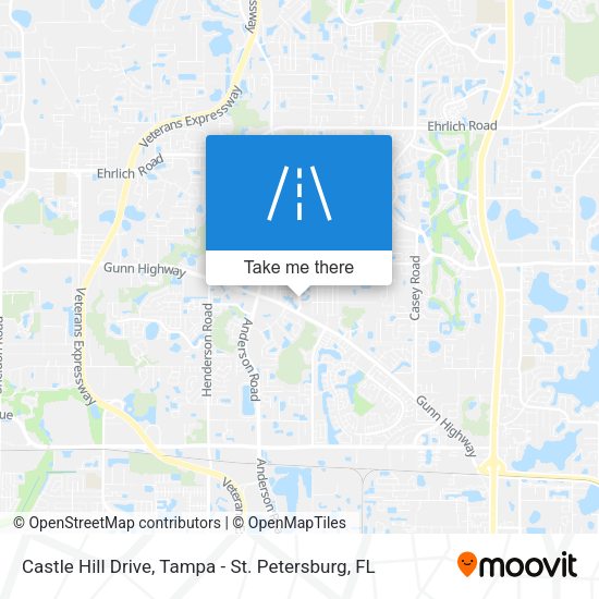 Castle Hill Drive map