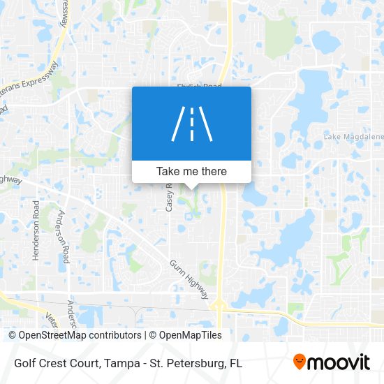 Mapa de Golf Crest Court