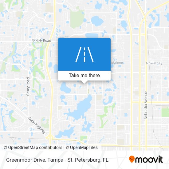 Greenmoor Drive map
