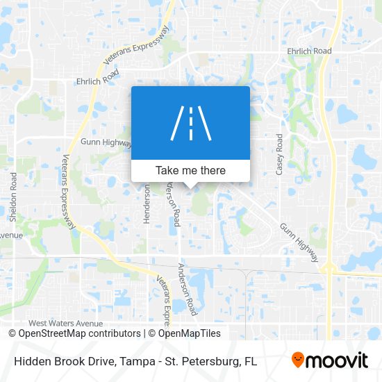 Mapa de Hidden Brook Drive