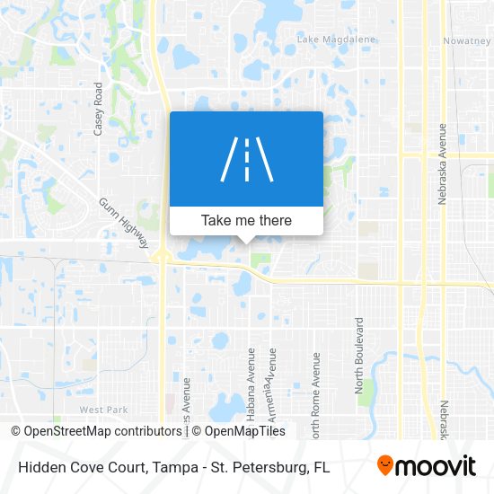 Mapa de Hidden Cove Court