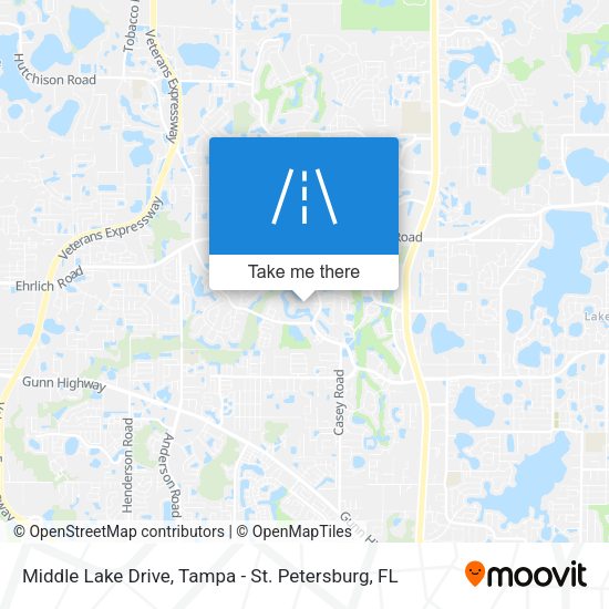 Middle Lake Drive map