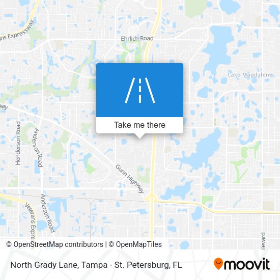 North Grady Lane map