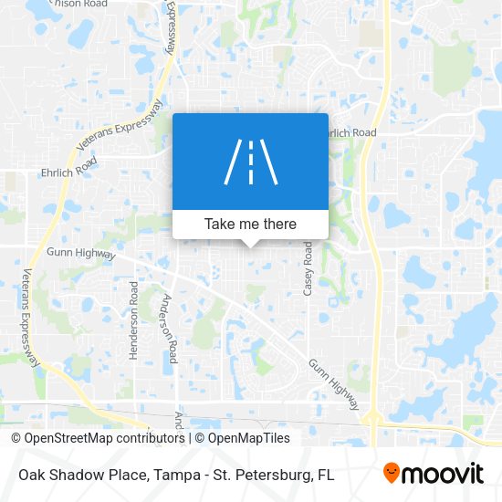 Oak Shadow Place map