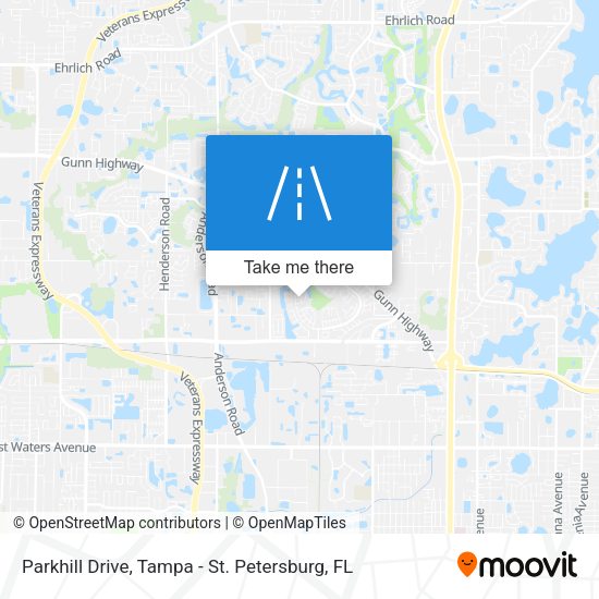 Parkhill Drive map
