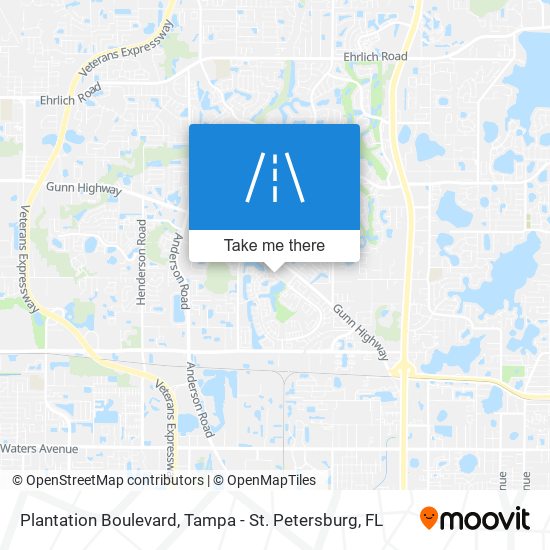 Plantation Boulevard map