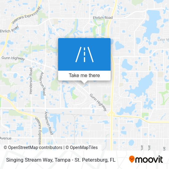 Singing Stream Way map