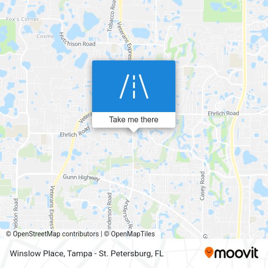 Winslow Place map