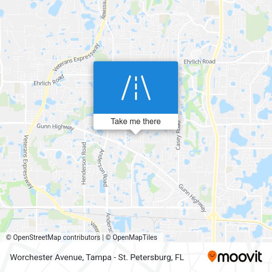 Mapa de Worchester Avenue