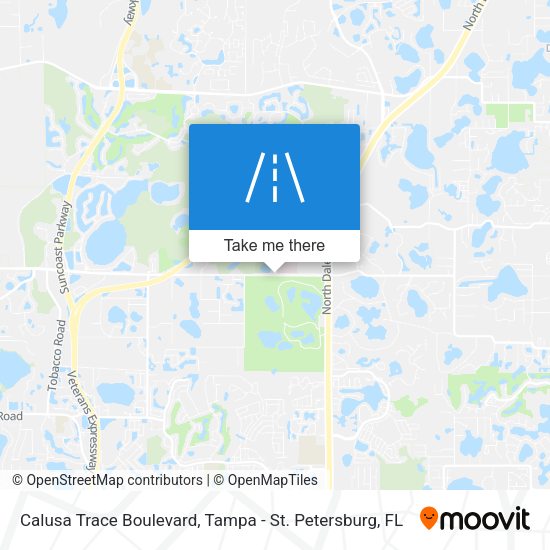 Calusa Trace Boulevard map