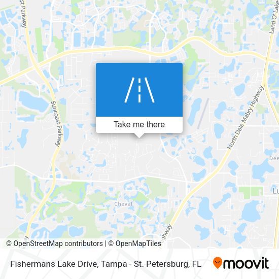 Fishermans Lake Drive map