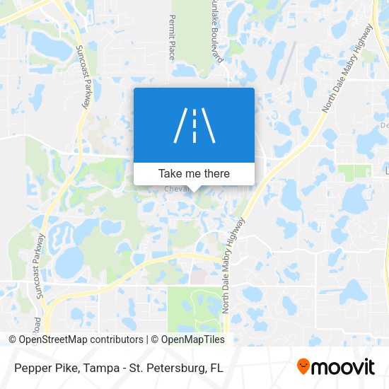 Pepper Pike map